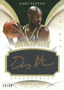 2013-14 Panini Immaculate Collection - Scorers Club Autographs #3 Gary Payton Front