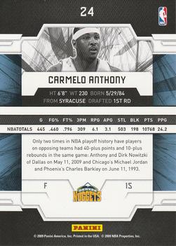 2009-10 Donruss Elite - Retail #24 Carmelo Anthony Back