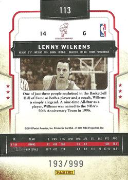 2009-10 Panini Classics #113 Lenny Wilkens Back