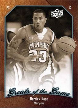 2009-10 Upper Deck Greats of the Game #73 Derrick Rose Front