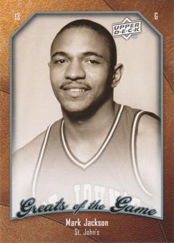 2009-10 Upper Deck Greats of the Game #1 Mark Jackson Front