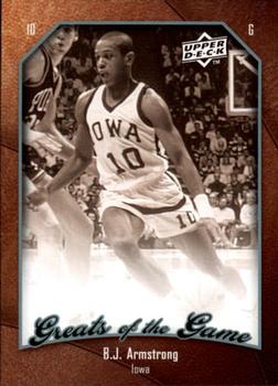 2009-10 Upper Deck Greats of the Game #8 B.J. Armstrong Front
