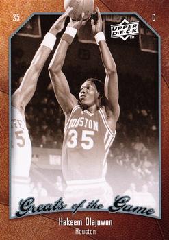 2009-10 Upper Deck Greats of the Game #9 Hakeem Olajuwon Front