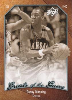2009-10 Upper Deck Greats of the Game #15 Danny Manning Front