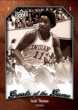 2009-10 Upper Deck Greats of the Game #16 Isiah Thomas Front