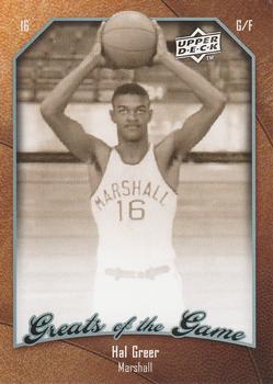 2009-10 Upper Deck Greats of the Game #31 Hal Greer Front