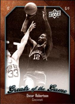 2009-10 Upper Deck Greats of the Game #35 Oscar Robertson Front