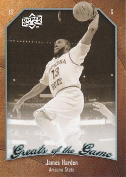 2009-10 Upper Deck Greats of the Game #36 James Harden Front