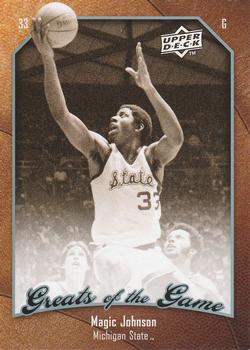 2009-10 Upper Deck Greats of the Game #39 Magic Johnson Front
