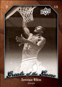 2009-10 Upper Deck Greats of the Game #50 Dominique Wilkins Front