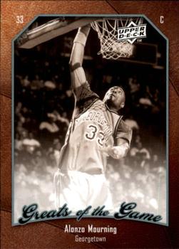 2009-10 Upper Deck Greats of the Game #67 Alonzo Mourning Front