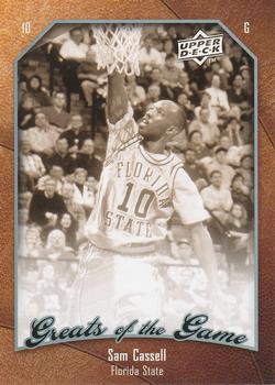 2009-10 Upper Deck Greats of the Game #81 Sam Cassell Front