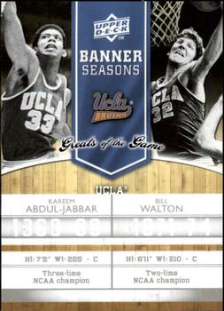 2009-10 Upper Deck Greats of the Game #126 Bill Walton / Kareem Abdul-Jabbar Front