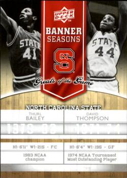 2009-10 Upper Deck Greats of the Game #129 David Thompson / Thurl Bailey Front
