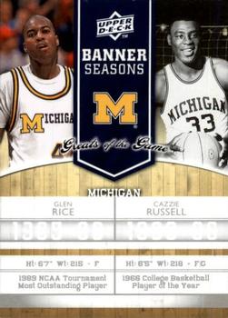 2009-10 Upper Deck Greats of the Game #136 Cazzie Russell / Glen Rice Front
