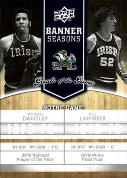 2009-10 Upper Deck Greats of the Game #138 Adrian Dantley / Bill Laimbeer Front