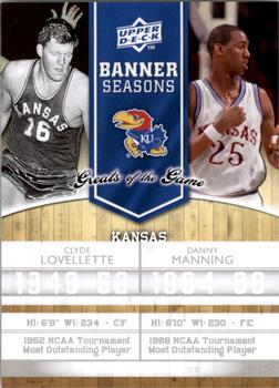 2009-10 Upper Deck Greats of the Game #141 Clyde Lovellette / Danny Manning Front