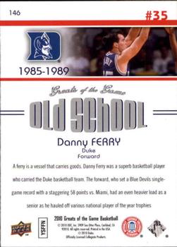 2009-10 Upper Deck Greats of the Game #146 Danny Ferry Back
