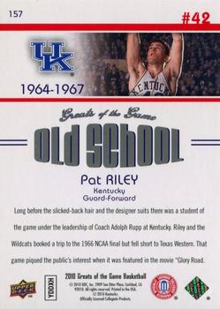 2009-10 Upper Deck Greats of the Game #157 Pat Riley Back