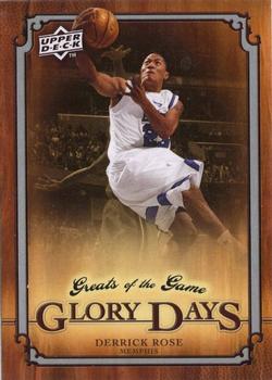 2009-10 Upper Deck Greats of the Game #86 Derrick Rose Front
