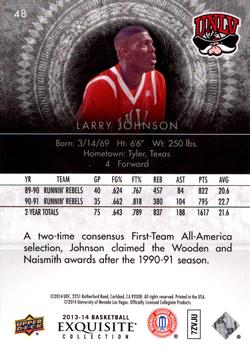 2013-14 Upper Deck Exquisite #48 Larry Johnson Back