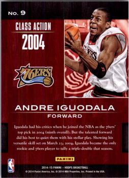 2014-15 Hoops - Class Action #9 Andre Iguodala Back