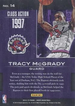 2014-15 Hoops - Class Action Green #14 Tracy McGrady Back