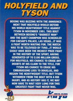 1991 Kayo Heavyweight Holograms #NNO Holyfield and Tyson Back
