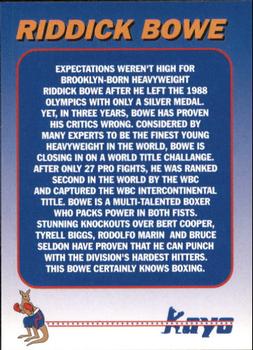 1991 Kayo Heavyweight Holograms #NNO Riddick Bowe Back