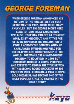 1991 Kayo Heavyweight Holograms #NNO George Foreman Back