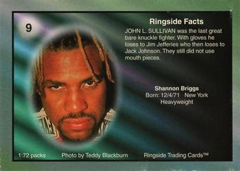 1996 Ringside - Spotlights In The Ring Silver #9 Shannon Briggs Back