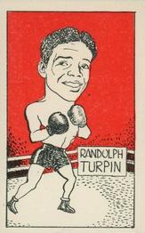 1947 D. Cummings & Son Famous Fighters #44 Randy Turpin Front