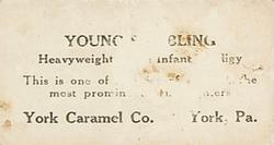 1927 E211 York Caramel Prizefighters #2 Young Stribling Back