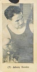 1927 E211 York Caramel Prizefighters #7 Johnny Dundee Front