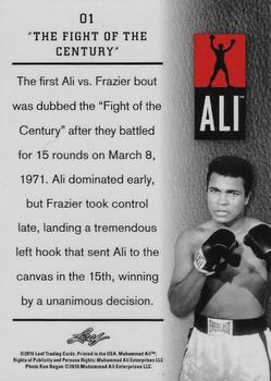 2016 Leaf Muhammad Ali Immortal Collection #01 Muhammad Ali Back