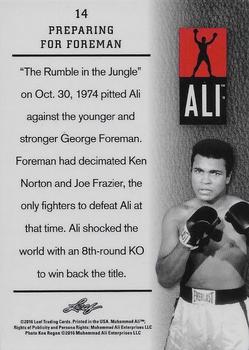 2016 Leaf Muhammad Ali Immortal Collection #14 Muhammad Ali Back