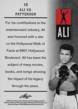 2016 Leaf Muhammad Ali Immortal Collection #16 Muhammad Ali Back