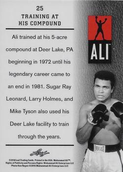2016 Leaf Muhammad Ali Immortal Collection #25 Muhammad Ali Back