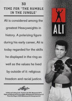 2016 Leaf Muhammad Ali Immortal Collection #30 Muhammad Ali Back