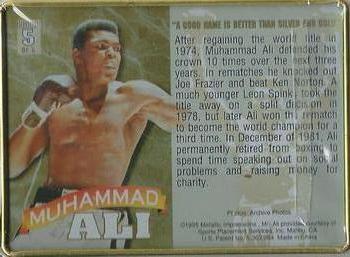 1995 Metallic Impressions Muhammad Ali #5 