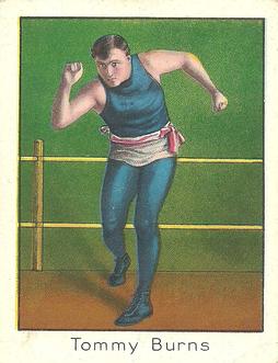 1910 Champion Athletes and Prize Fighters (T220) #NNO Tommy Burns Front