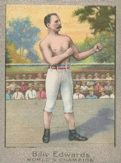 1910 Champion Athletes and Prize Fighters (T220) - Silver Border #NNO Billy Edwards Front