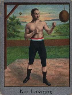 1910 Champion Athletes and Prize Fighters (T220) - Silver Border #NNO Kid Lavigne Front