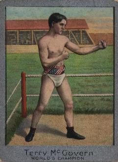 1910 Champion Athletes and Prize Fighters (T220) - Silver Border #NNO Terry McGovern Front