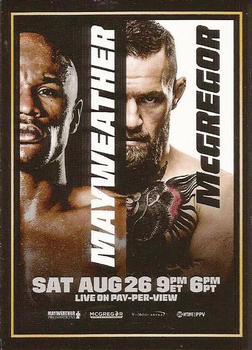2017 Topps On Demand  Mayweather vs McGregor Road to August 26th #1 Pay-Per-View Poster Front