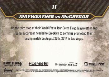 2017 Topps On Demand  Mayweather vs McGregor Road to August 26th #11 Conor McGregor Soaks in the Crowd Back