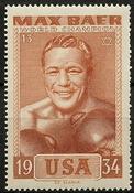 1964 Slania Stamps World Champion Boxers #13 Max Baer Front