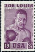 1964 Slania Stamps World Champion Boxers #15 Joe Louis Front