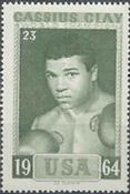 1964 Slania Stamps World Champion Boxers #23 Cassius Clay Front