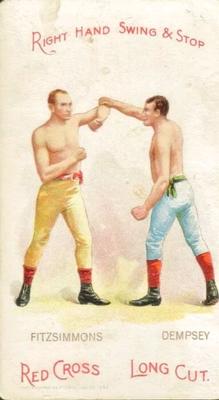 1893 P. Lorillard Co. Boxing Positions and Boxers (N266) #NNO Jack Dempsey / Bob Fitzsimmons Front